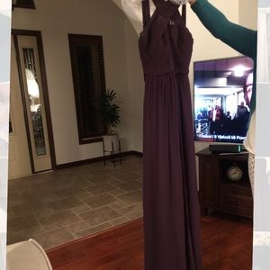 Deep purple dress